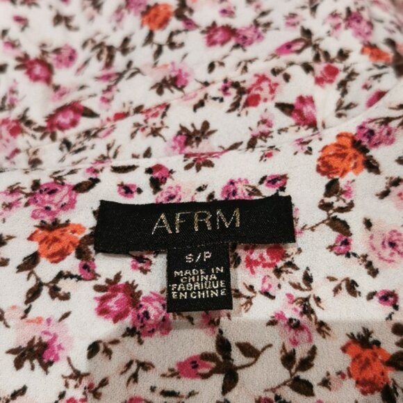 AFRM x Revolve floral long sleeve mini dress with side cutouts - Picture 10 of 12